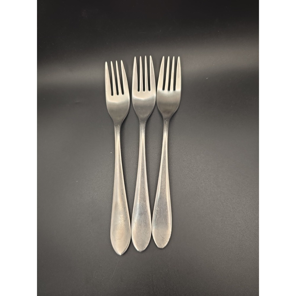 Set Of 3 Salad Forks Robert Welch MERIDIAN SATIN Stainless Steel Flatware 7 1/4"